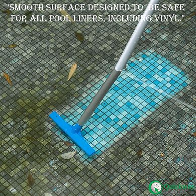 Quickway Imports 10-inch Bristle Brush Head Designed to Clean Walls Floors Steps & Corners for Pool