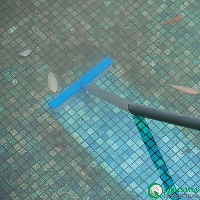 Quickway Imports 10-inch Bristle Brush Head Designed to Clean Walls Floors Steps & Corners for Pool