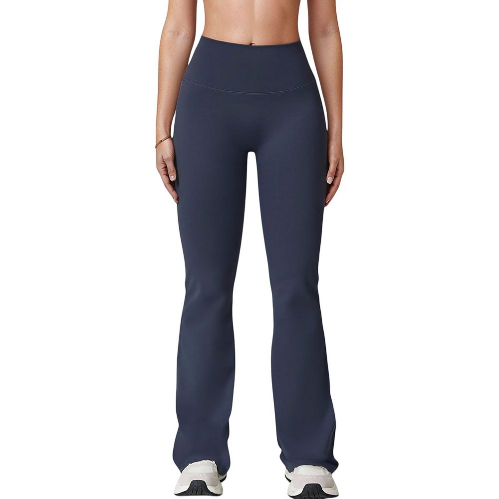 Zenana Womens & Plus Stretch Cotton Foldover Waist Bootcut Workout Yoga