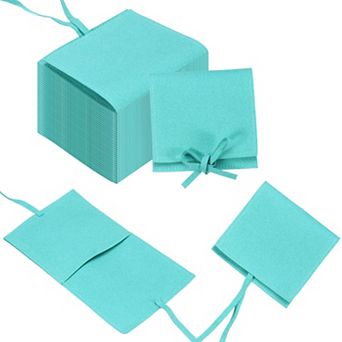 40 pc Jewelry Pouch 3.1"x 3.1", Jewelry Packaging Bag with Tie for Jewelry Gift