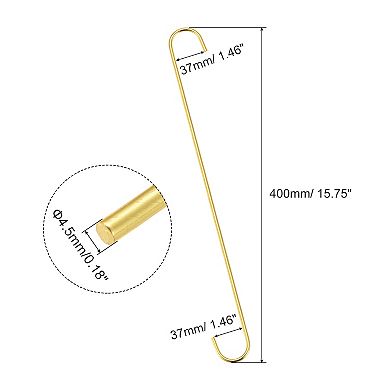 S Hanging Hooks, Extra Long Steel Hanger, Indoor Outdoor Uses for Garden, Bathroom, Closet, 2 Pcs