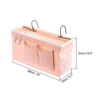 1pcs Bedside Caddy, Bed Caddy Bunk Bed Caddy Bed Hanging Storage Caddy Bag with Hooks
