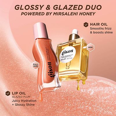 【日本未発売】gisou Glossy & Glazed Set Gisou Glossy & Glazed Hair & Lip Oil Gift Set