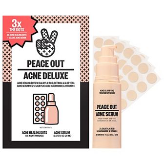 Peace Out Acne Healing Dots Mega Value Set with Full-Size Acne Serum