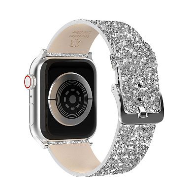 Waloo Leather Bling Replacement Band for Apple Watch