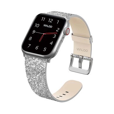 Waloo Leather Bling Replacement Band for Apple Watch