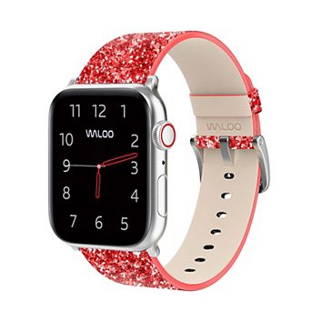 Waloo Leather Bling Replacement Band for Apple Watch