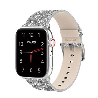Waloo Leather Bling Replacement Band for Apple Watch