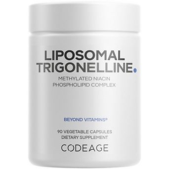 Codeage Liposomal Trigonelline, 250 mg Per Serving, Plant-Based Alkaloid Supplement, Non-GMO