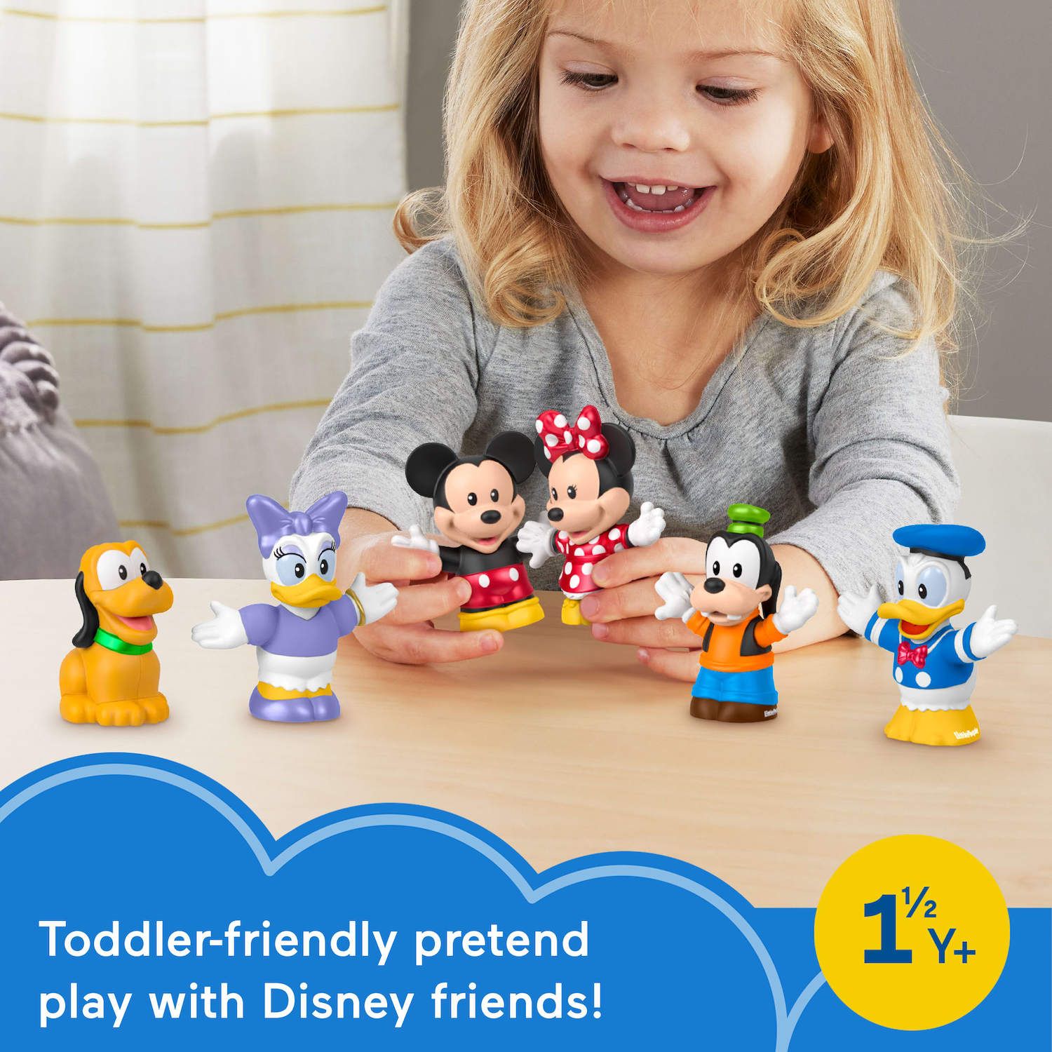 Детские фигурки Fisher-Price Little People Disney Mickey & Friends Figure Set — фото 3