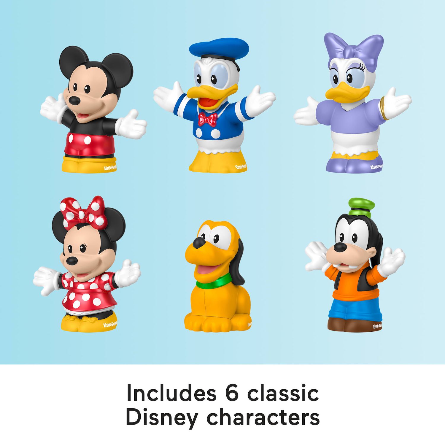 Детские фигурки Fisher-Price Little People Disney Mickey & Friends Figure Set — фото 4