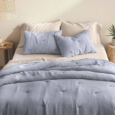 Miryana Crinkle Cotton Comforter Set with Shams