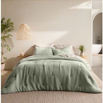 Miryana Crinkle Cotton Comforter Set with Shams