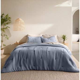 Miryana Crinkle Cotton Comforter Set with Shams