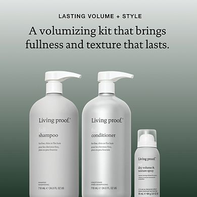 Jumbo Full Shampoo and Conditioner with Mini Dry Volume & Texture Hair Spray Gift Set
