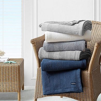 Nautica Rope Stripe Throw Blanket