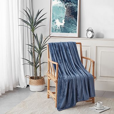 Nautica Solid Throw Blanket