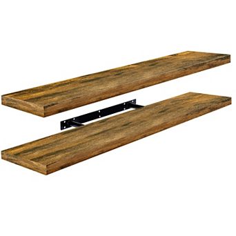2 Pack (35"x9") Sorbus Long Floating Wall Shelves for Decor, Kitchen, Living Room