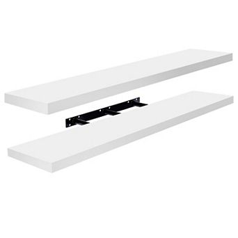 Sorbus 2 Pack 47 x 9.25 Inch Wall Mounted Floating Shelves - Stylish and Functional Storage