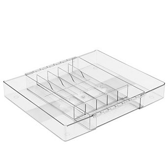 Sorbus Expandable Silverware Organizer - with 6 compartments and 2 expandable slots