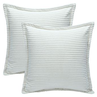 Striped Decorative Throw Pillow Covers Pack of 2 Soft Cushion Pillow Cases for Sofa Home Decor