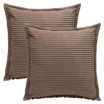 Striped Decorative Throw Pillow Covers Pack of 2 Soft Cushion Pillow Cases for Sofa Home Decor
