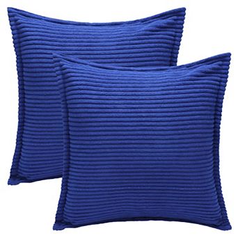 Striped Decorative Throw Pillow Covers Pack of 2 Soft Cushion Pillow Cases for Sofa Home Decor