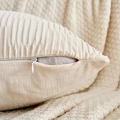 Solid Throw Pillow Covers Set of 2 Boho Style Decorative Couch Bed for Living Room