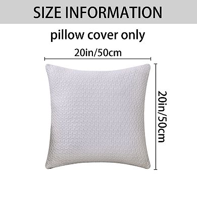 Soft Throw Pillow Covers 2Pcs, Modern Decorative Geometric Cushion Cases for Couch Living Room Home