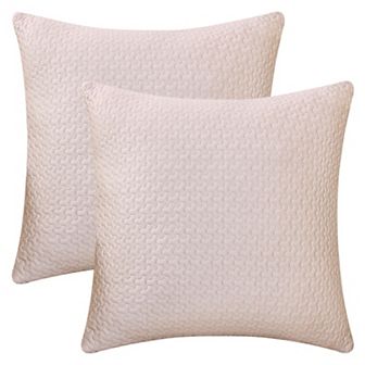 Soft Throw Pillow Covers 2Pcs, Modern Decorative Geometric Cushion Cases for Couch Living Room Home