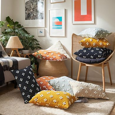 2 Pcs Jacquard Decoration Throw Pillow Cover Modern Pattern Pillow Cases for Home Sofa Bed