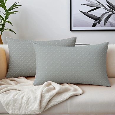 Set of 2 Throw Pillow Covers Decorative Soft Modern Geometric Couch Cushion Cases for Living Room