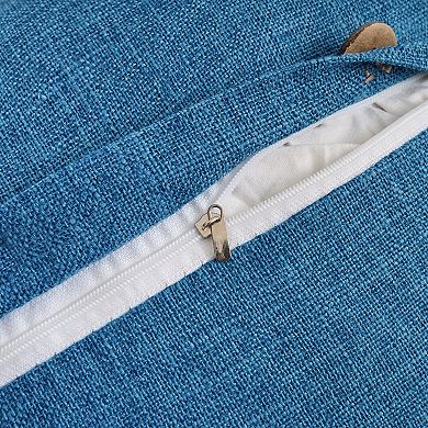 Throw Pillow Covers Triple Button Decorative Pillowcases Oblong Cushion Covers for Sofa Bed 2Pcs