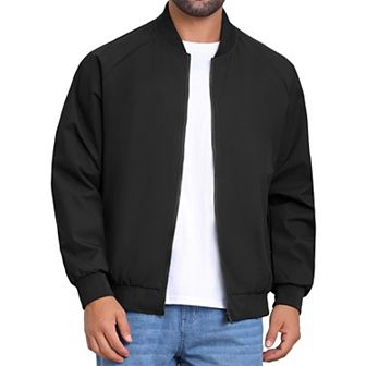 Men's Casual Stylish Lightweight Full Zip Up Bomber Jacket
