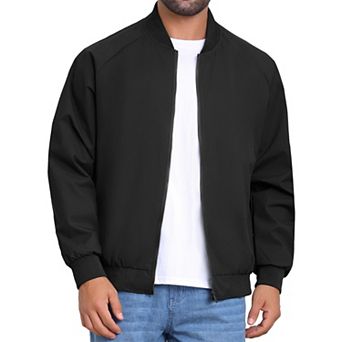 Men's Casual Stylish Lightweight Full Zip Up Bomber Jacket
