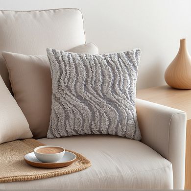 2Pcs Geometric Throw Pillow Covers Decorative Farmhouse Pillow Case Soft Plush Cushion Pillowcase