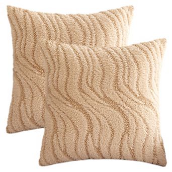 2 pc Geometric Throw Pillow Covers Decorative Farmhouse Pillow Case Soft Plush Cushion Pillowcase