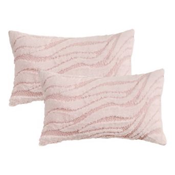 2 pc Geometric Throw Pillow Covers Decorative Farmhouse Pillow Case Soft Plush Cushion Pillowcase