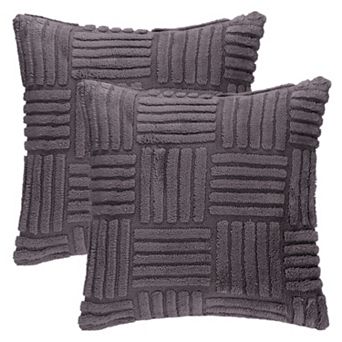 Throw Pillow Covers Set of 2 Striped Soft Decorative Couch Pillow Cases Farmhouse Home Decor for Bed