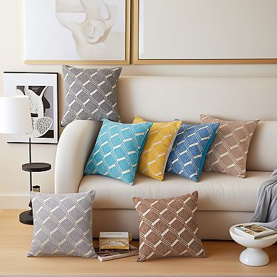 2 Packs Geometric Decorative Throw Pillow Cover Modern Cushion Cases Gifts for Home Decoration