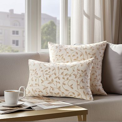 Throw Pillow Covers Set of 2, Wild Flower Plant Pillows Case Floral Outdoor Decorative Cushion Cover