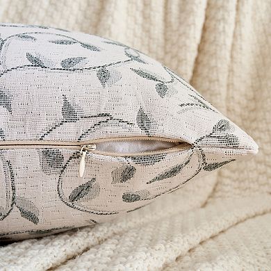 Throw Pillow Covers Set of 2, Wild Flower Plant Pillows Case Floral Outdoor Decorative Cushion Cover
