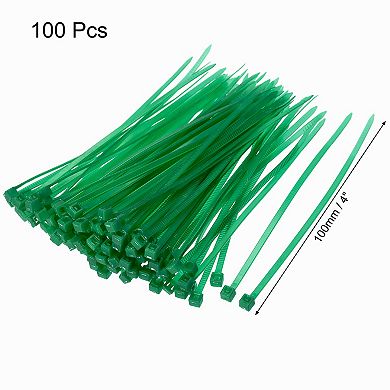 Nylon Cable Ties 4 Inch Self-Locking Zip Ties 0.09 Inch Width 100pcs