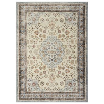 Large Area Rugs Living Room with Non-Slip Backing Stain-Resistant Low Pile Persia - Elegant graceful