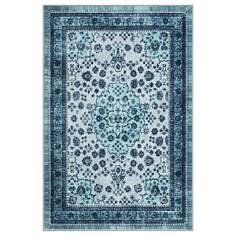 Large Area Rugs Living Room with Non-Slip Backing Stain-Resistant Low Pile Persia - Elegant graceful