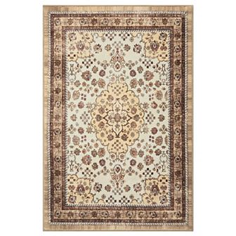 Large Area Rugs Living Room with Non-Slip Backing Stain-Resistant Low Pile Persia - Elegant graceful
