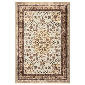 Large Area Rugs Living Room with Non-Slip Backing Stain-Resistant Low Pile Persia - Elegant graceful