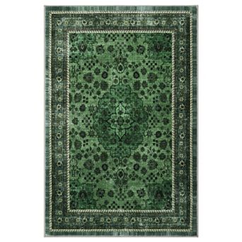 Large Area Rugs Living Room with Non-Slip Backing Stain-Resistant Low Pile Persia - Elegant graceful