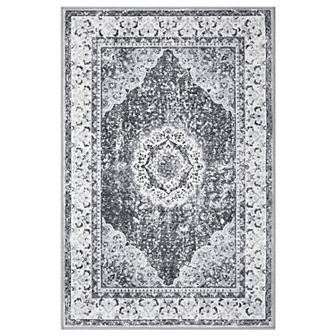 Large Area Rugs Living Room with Non-Slip Backing Stain-Resistant Low Pile Farmhouse Rug Persia-Edge