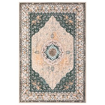 Large Area Rugs Living Room with Non-Slip Backing Stain-Resistant Low Pile Farmhouse Rug Persia-Edge
